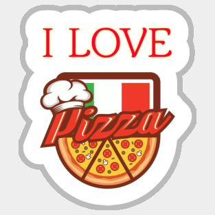 I love pizza Sticker